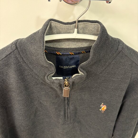 U.S. POLO ASSN. Men's Sweatshirt Dark Gray Size M - NWOT - Picture 5 of 9